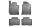 SsangYong Tivoli ( 2015-2019 / 2022- ) / SsangYong XLV ( 2015-2019 ) Aristar hochwandige 3D Gummifußmatten