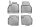 Mercedes Citan (W415) ( 2012-2021 ) / Renault Kangoo (II) ( 2008- 2021 ) Aristar hochwandige 3D Gummifußmatten
