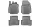 Renault Clio (IV) ( 2012-2020 ) Aristar 3D-Gummimattenset mit hohem Rand
