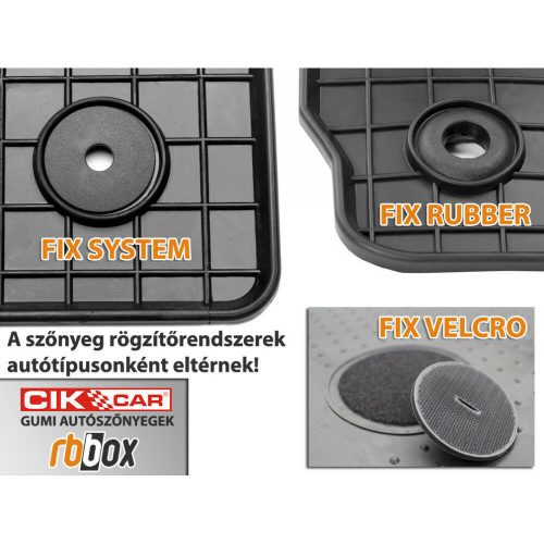 Hyundai iX35 (II) / Kia Sportage (III) ( 2010-2015 )  CikCar Gummifußmatten