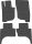 Mitsubishi L200 (V) ( 2015- ) / Fiat Fullback ( 2016- )  Frogum 547679 Gummifußmatten