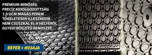 Renault Clio (IV) ( 2012-2020 ) / Renault Captur I ( 2013-2019 )  Geyer&Hosaja 873/4C Gummimattenset