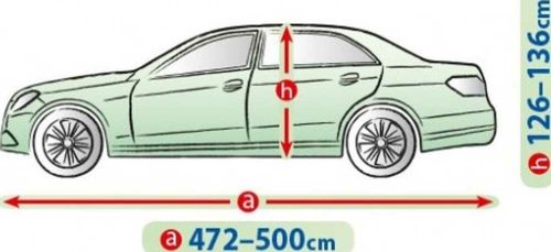 472-500 cm MG Auto-Abdeckplane - XL Limousine