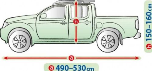 490-530 cm MG Auto-Abdeckplane - XL Pick Up