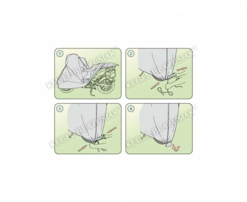 215-240 cm Basic Garage Motorradabdeckung – Größe L