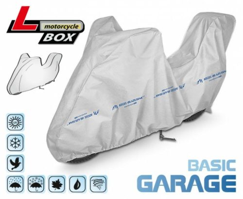 215-240 cm Basic Garage Motorradabdeckung – Größe L, in Kartonverpackung