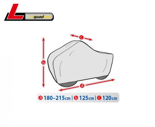 180-215 cm Basic Garage Quad-Abdeckplane Größe L