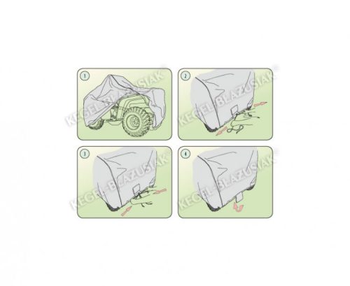 180-215 cm Basic Garage Quad-Abdeckplane Größe L, in Kartonverpackung