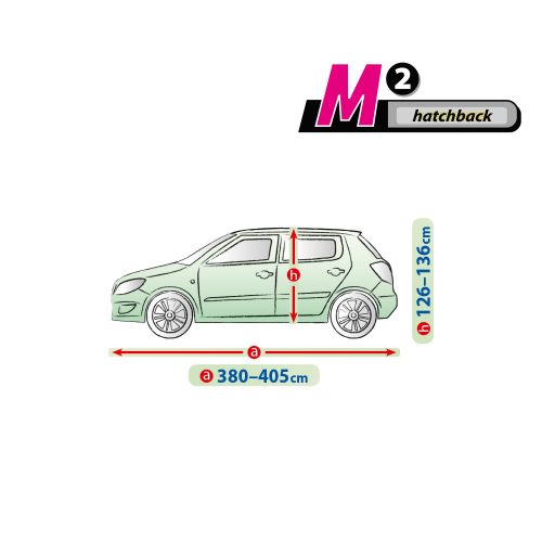 380-405 cm PG Auto-Abdeckplane – M2 Schrägheck