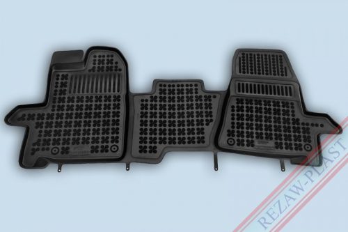 Ford Custom Tourneo ( 2012-2018 ) / Ford Transit (2013-) / Ford Custom Transit ( 2013-2023 ) 3 üléses, manuális Rezaw-Plast hochwandige Gummifußmatten