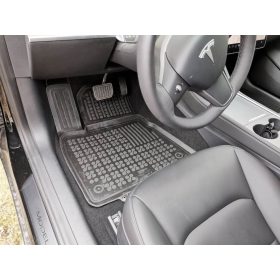   Tesla Model 3 ( 2017-2021 ) Rezaw-Plast hochwandige Gummifußmatten