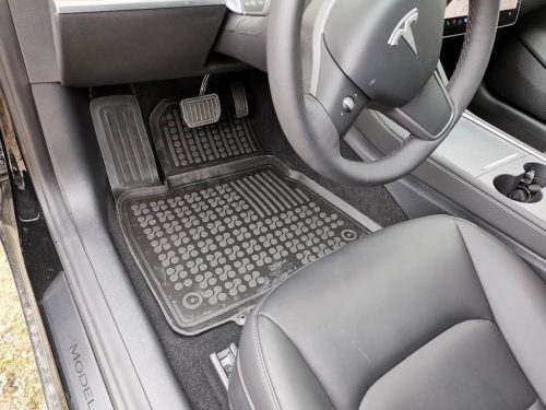 Tesla Model 3 ( 2017-2021 ) Rezaw-Plast hochwandige Gummifußmatten