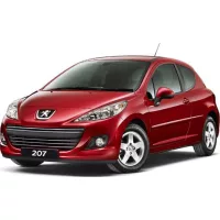 Peugeot 207 Gummifußmatte